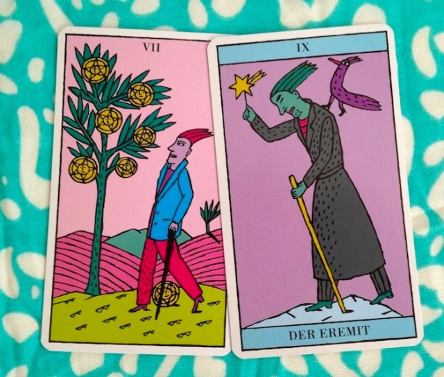 Seven of Pentacles / Hermit