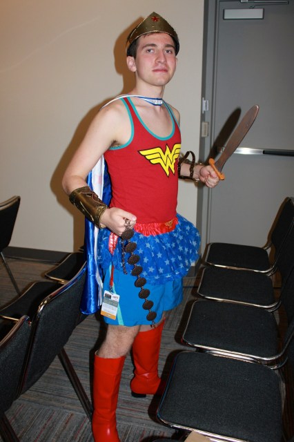 New York Comic Con 2014. Wonder Woman crossplay.