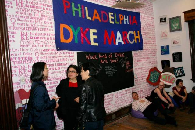 The Dyke March Exhibit at the William Way Center, Summer 2014 via Philly Dyke March