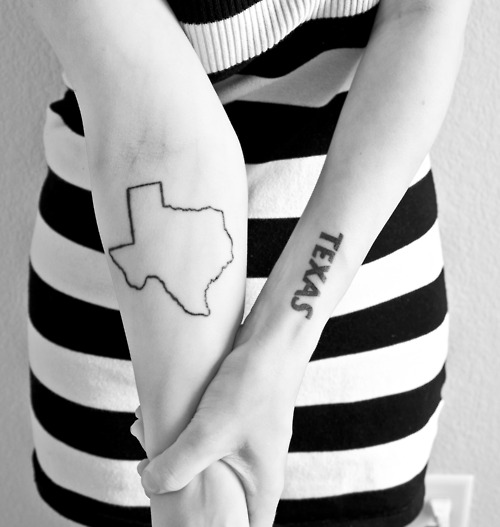 I kinda want something like this but not the word "Texas." That's taking it a little too far for me. 