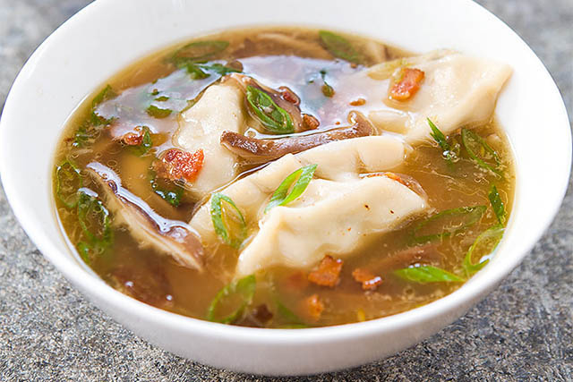 Asian-Style Dumpling Soup