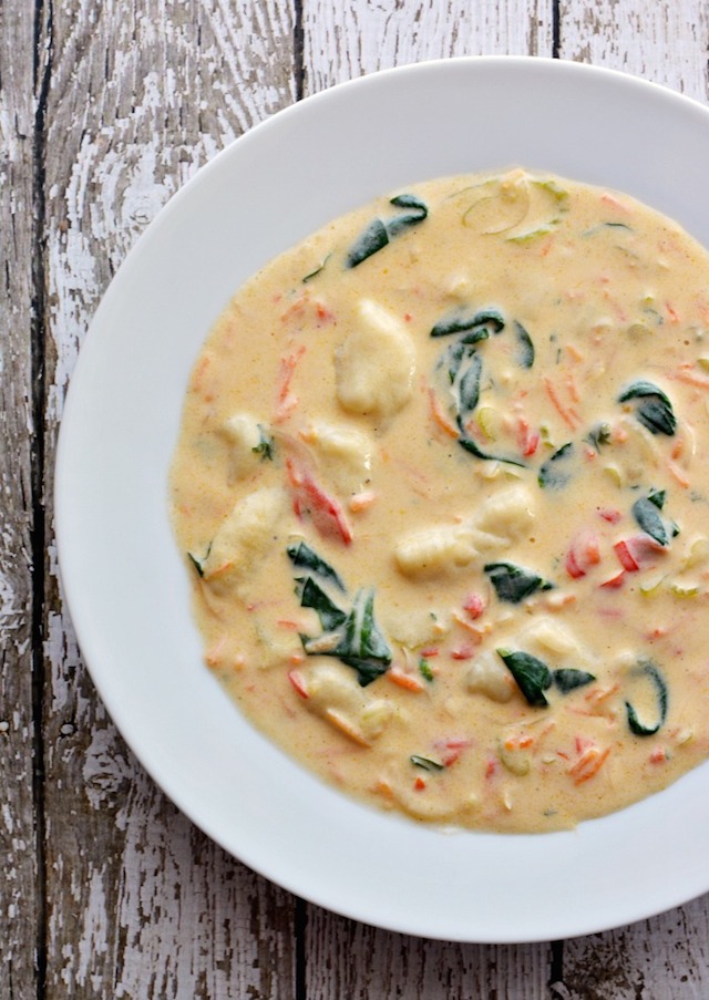 Creamy Vegetable and Gnocchi Soup