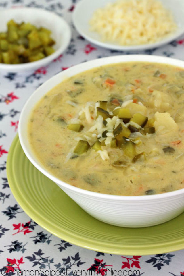 DILL PICKLE AND POTATO SOUP