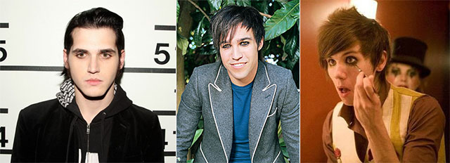 Mikey Way, Pete Wentz and Ryan Ross -or- all the boys I loved in 8th grade looked like lesbians.