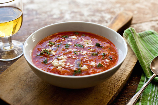 Winter Tomato Soup with Bulgur