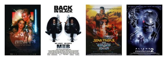 Aliens vs. Predator 2 Star Trek II: The Wrath of Khan Men in Black II Star Wars Episode II: Attack of the Clones 