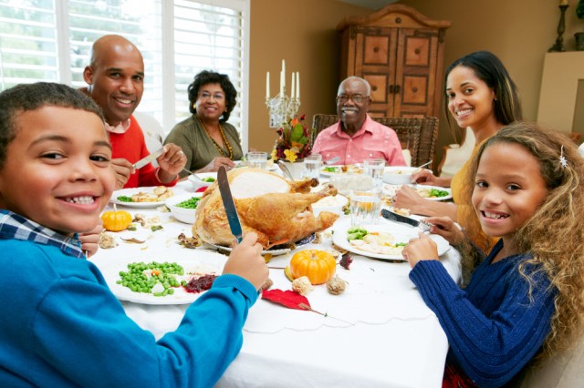 Does anyone's Thanksgiving actually look like this? Via Shutterstock.com