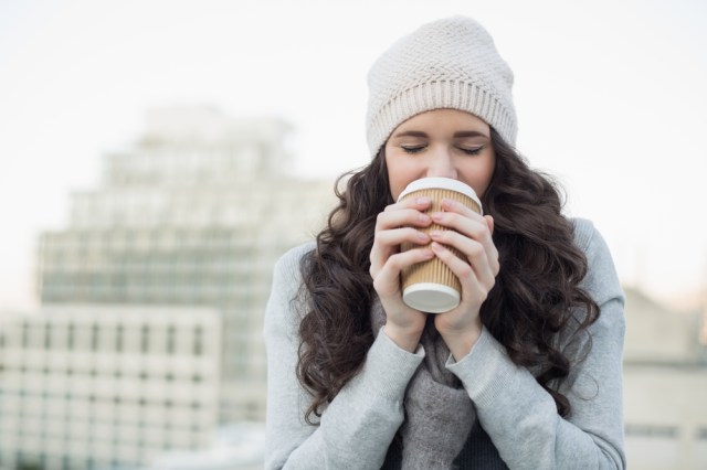 "Hm? I'm drinking gravy. Just straight gravy. It's vegan."