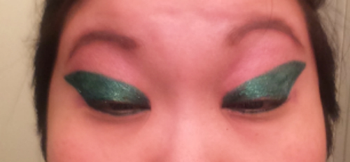 It will look like so much eyeliner and it may look a little weird when you stretch your eyelids, but trust me, OK?