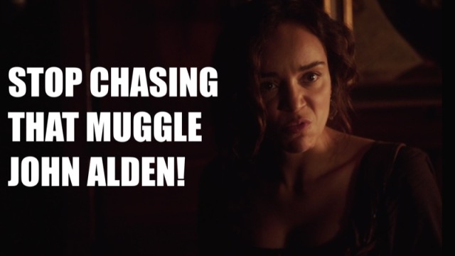 The witches want to vote John off the island.