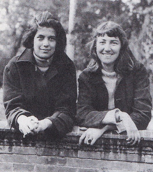 Susan Sontag and Harriet Sohmers (Sohmers was rumored to be the inspiration for Jean Seberg’s character in Breathless/À bout de souffle) 