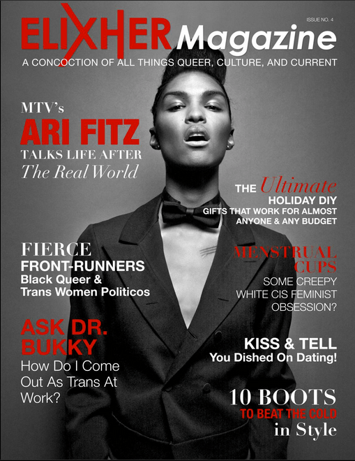 elixher magazine with ari fitz on the cover