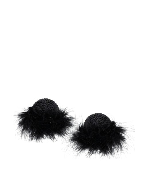 Sequin Feather Nipple Tassels