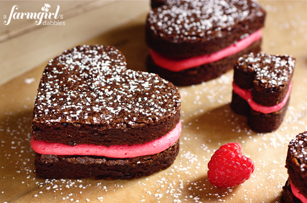25. Fudgy Brownie Hearts With Fresh Raspberry Buttercream Valentines Day Desserts Valentines Day Desserts 25. Fudgy Brownie Hearts With Fresh Raspberry Buttercream