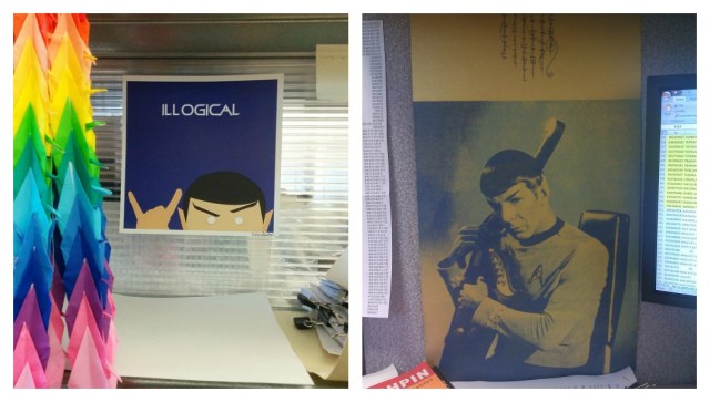 Left: my desk today. Right: My desk in 2011.