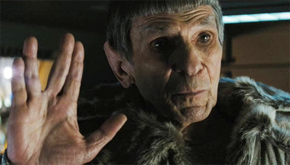 Nimoy as Spock in the  J.J. Abrams’s Star Trek reboot, 2008.