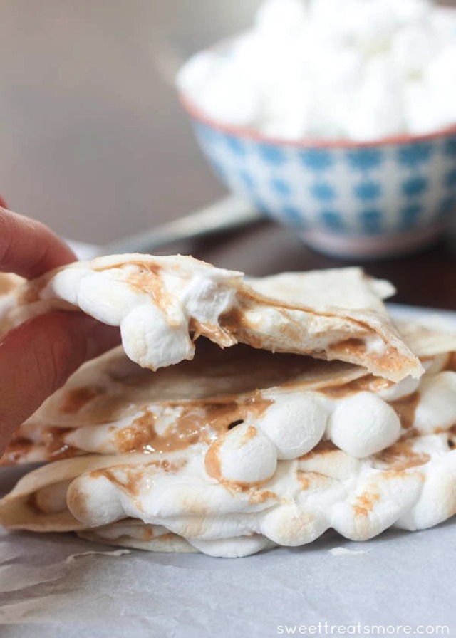 Fluffernutter Quesadilla