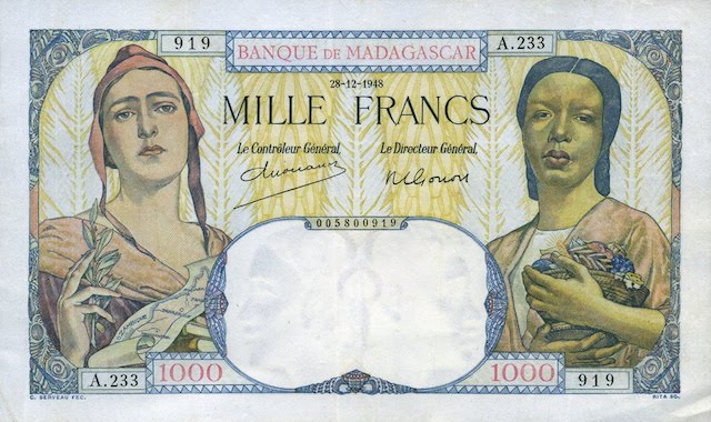 Madagascar-1000-Francs-1948-F