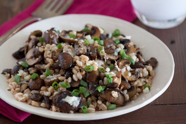 Mushroom-Farro-and-Fontina-Salad