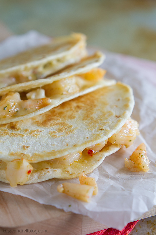 Shrimp Scampi Quesadilla