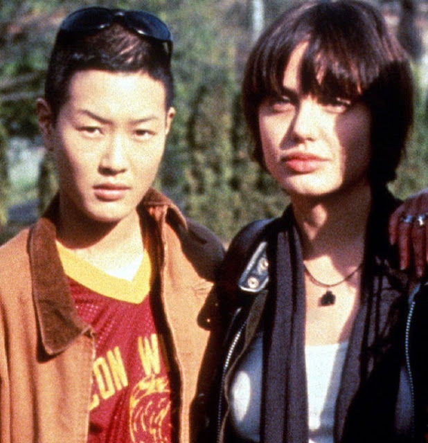 Jenny Shimizu and Angelina Jolie, 1995