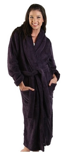 hooded fleece robe