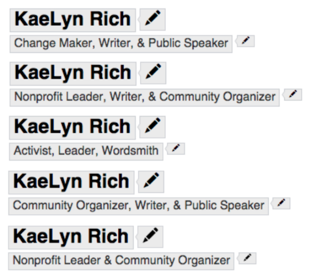 kaelyn headline linkedin