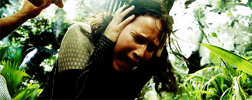 katniss freaking out