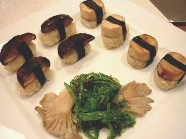 mushroom sushi