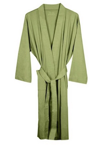 organic sage kimono robe