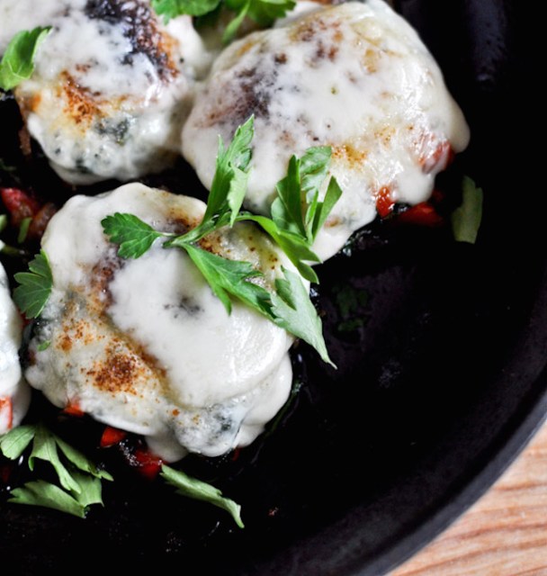 stuffed fontino portobello