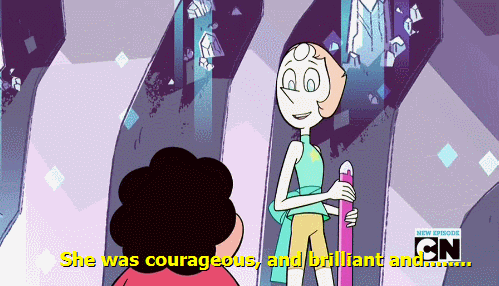 This is from an episode that is only about how much Pearl loves Rose Quartz and is proud of the special relationship they had.