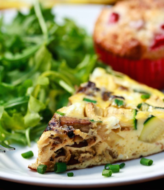 wild mushroom frittata