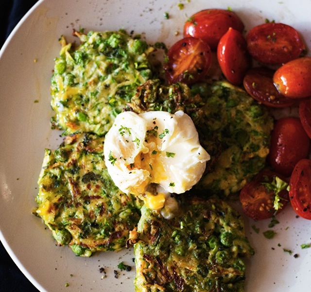 zucchini-pea-mint-fritters