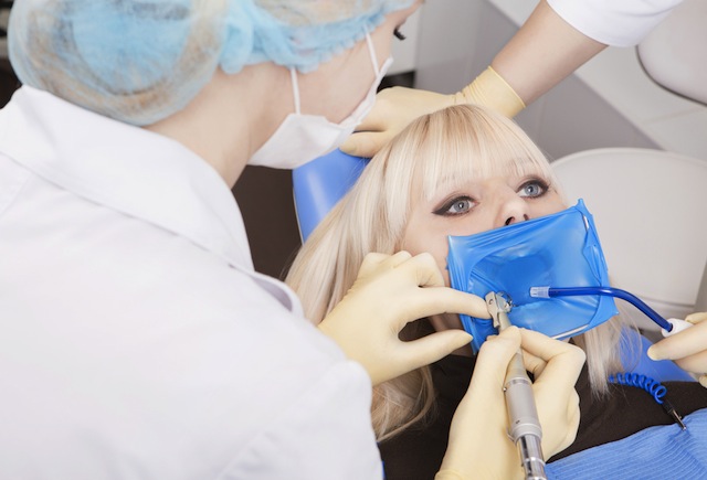 stock image photographers do not know about the other use for dental dams