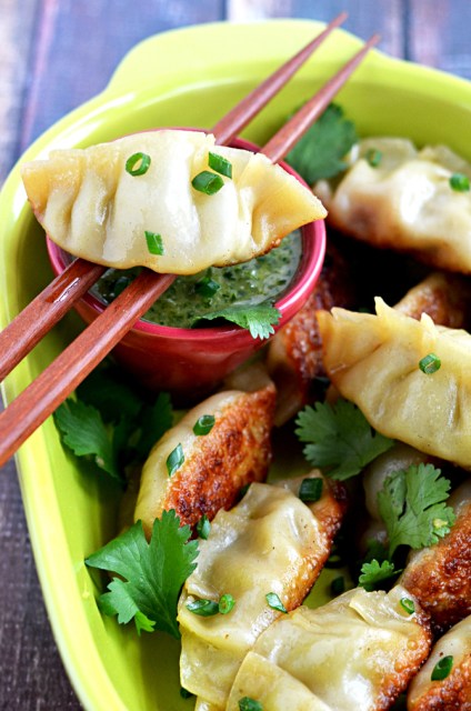 avocado chicken potstickers