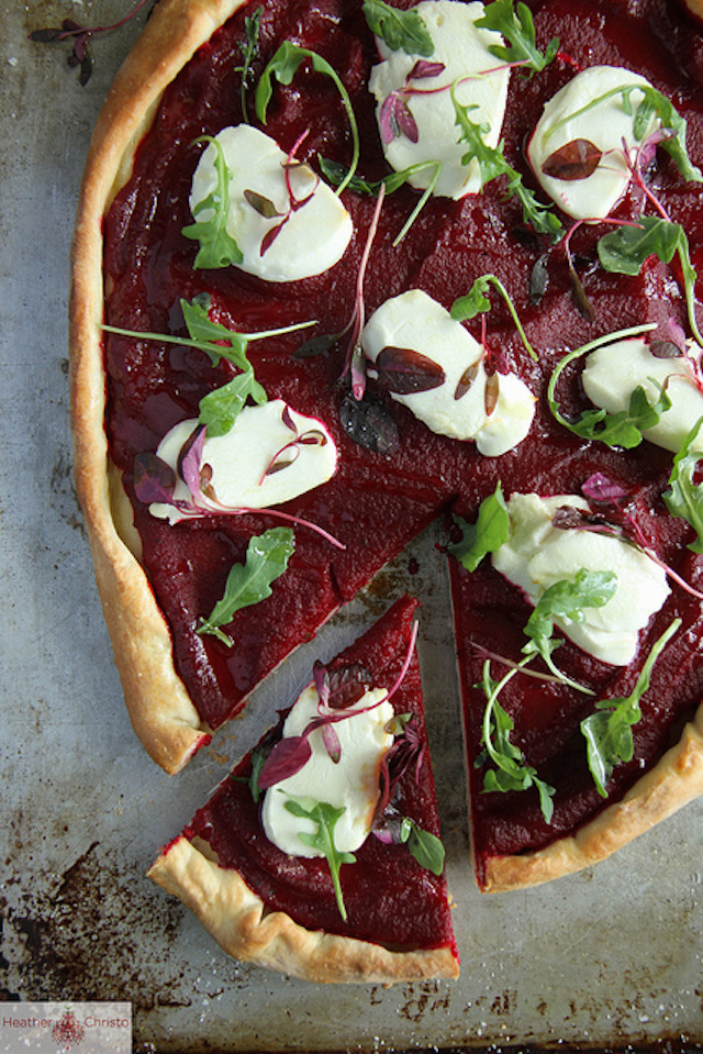 Beet and Goat Cheese Pizza