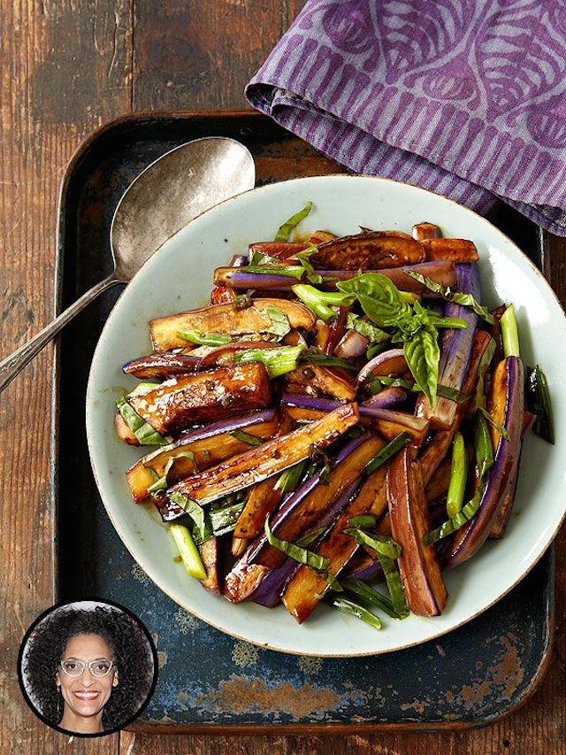 Carla Hall's Hot & Sour Eggplant Stir Fry