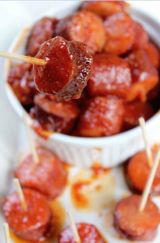 Crock Pot Spicy Barbecue Kielbasa