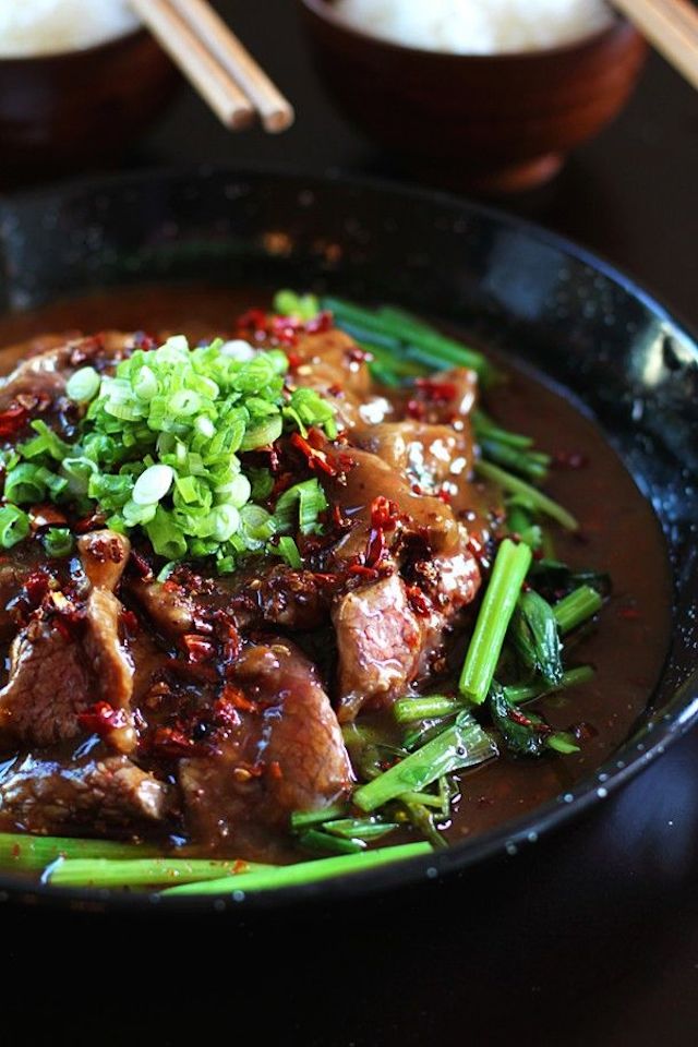 Sichuan Beef in Fiery Sauce