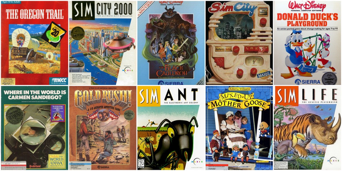 1990s kids computer games