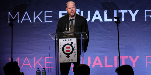 LOS ANGELES, CA - NOVEMBER 04:  Honoree Joss Whedon speaks onstage at Equality Now presents "Make Equality Reality" at Montage Hotel on November 4, 2013 in Los Angeles, California.  (Photo by Jonathan Leibson/Getty Images for Equality Now)