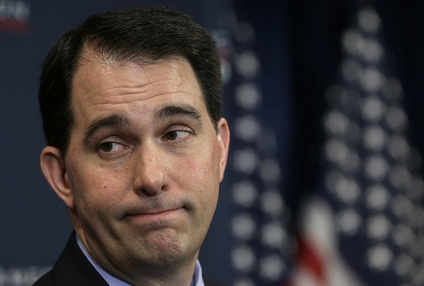 There are so many photos of Scott Walker making this face