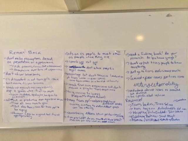 The list our workshop came up with at A-Camp 2015.