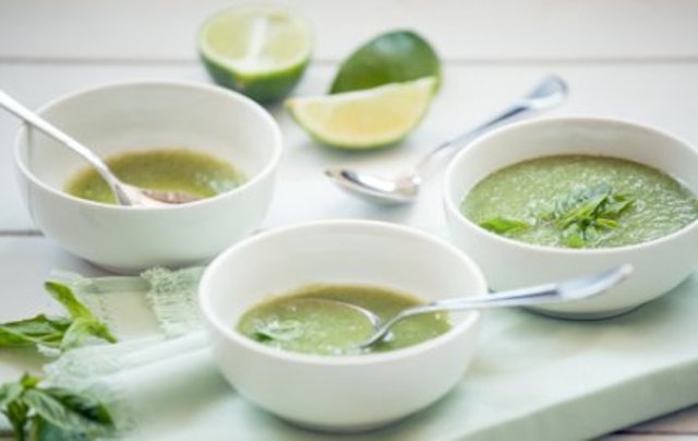 Chilled Melon Soup with Basil