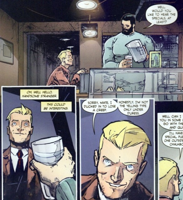 John Constantine getting flirty via io9