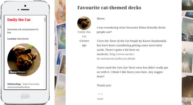 Yeah, my cat's there too.