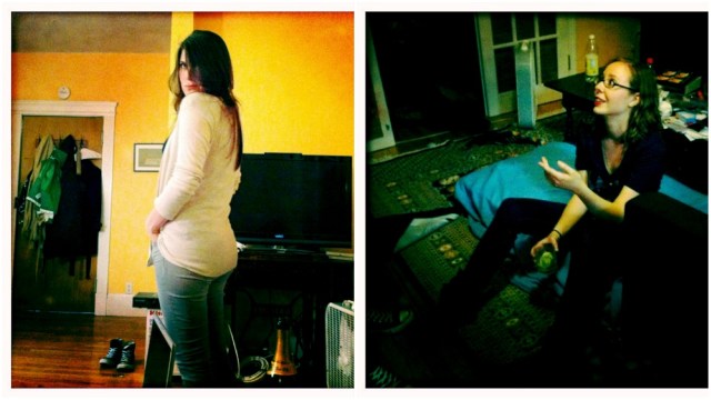 Lizz's apartment, and getting fucked up therein