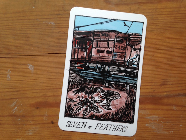 Seven of Feathers, from The Collective Tarot