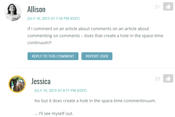 alice and jessica comment